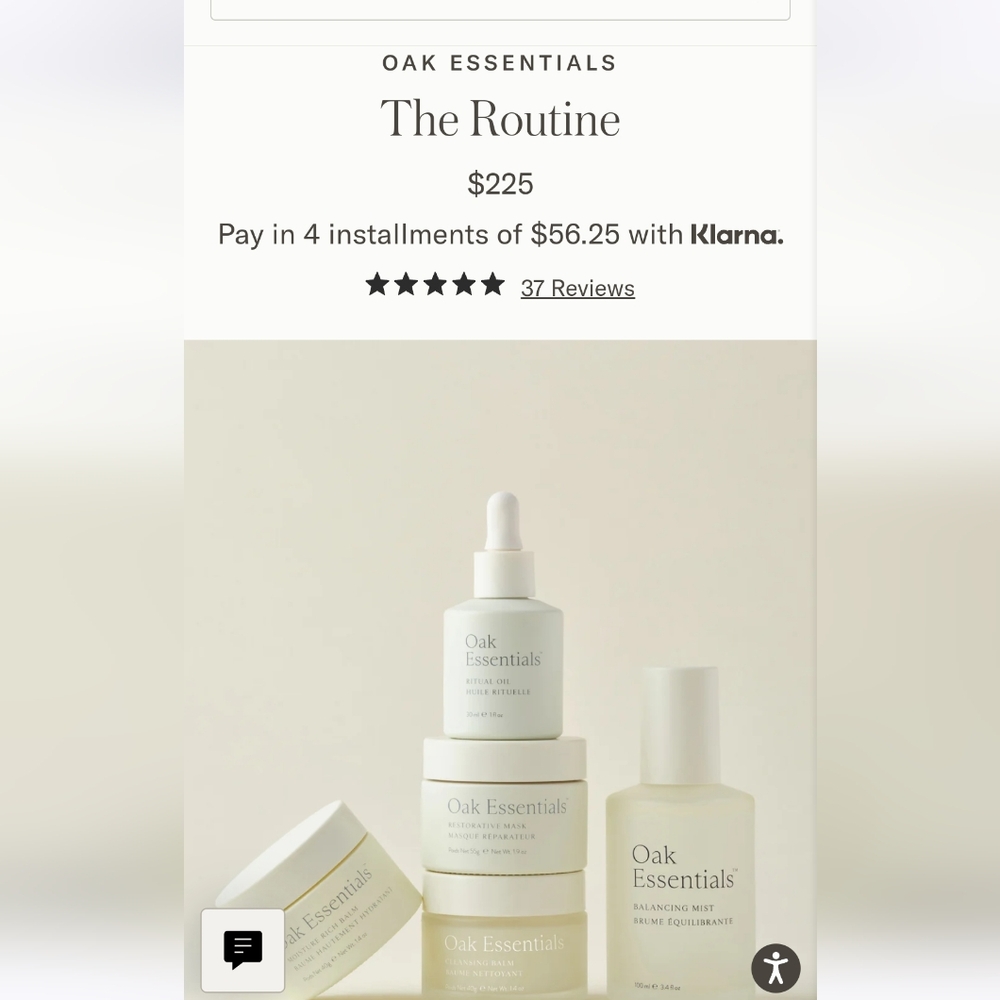 NIB Oak Essentials " The Routine"